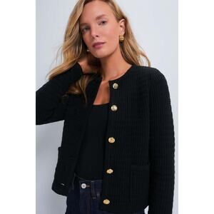 HYACINTH HOUSE Black Woven Maybourne Cardigan Size XXL NWT